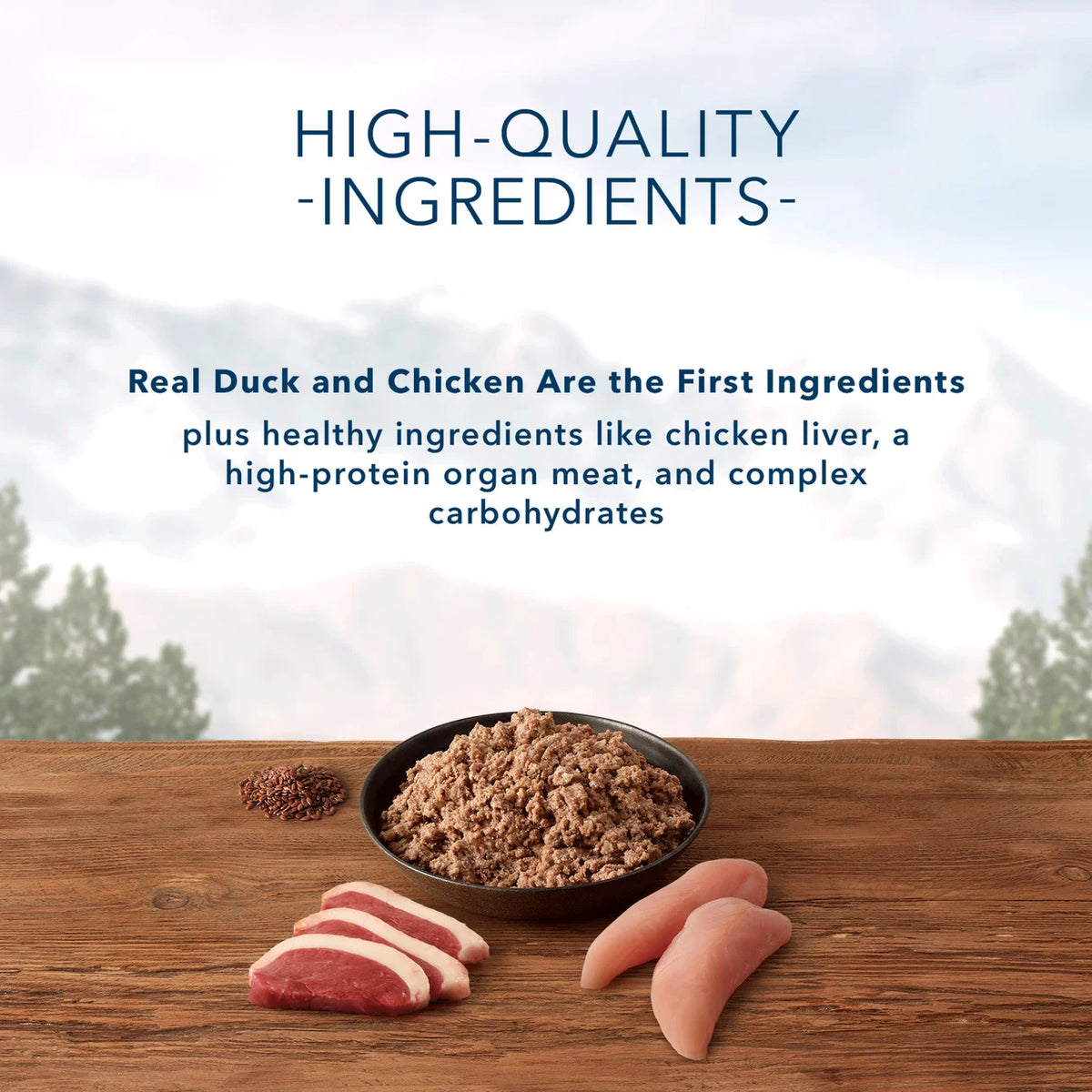 High Protein Duck and Chicken Grain-Free Wet Dog Food 12.5 oz. Cans E5075