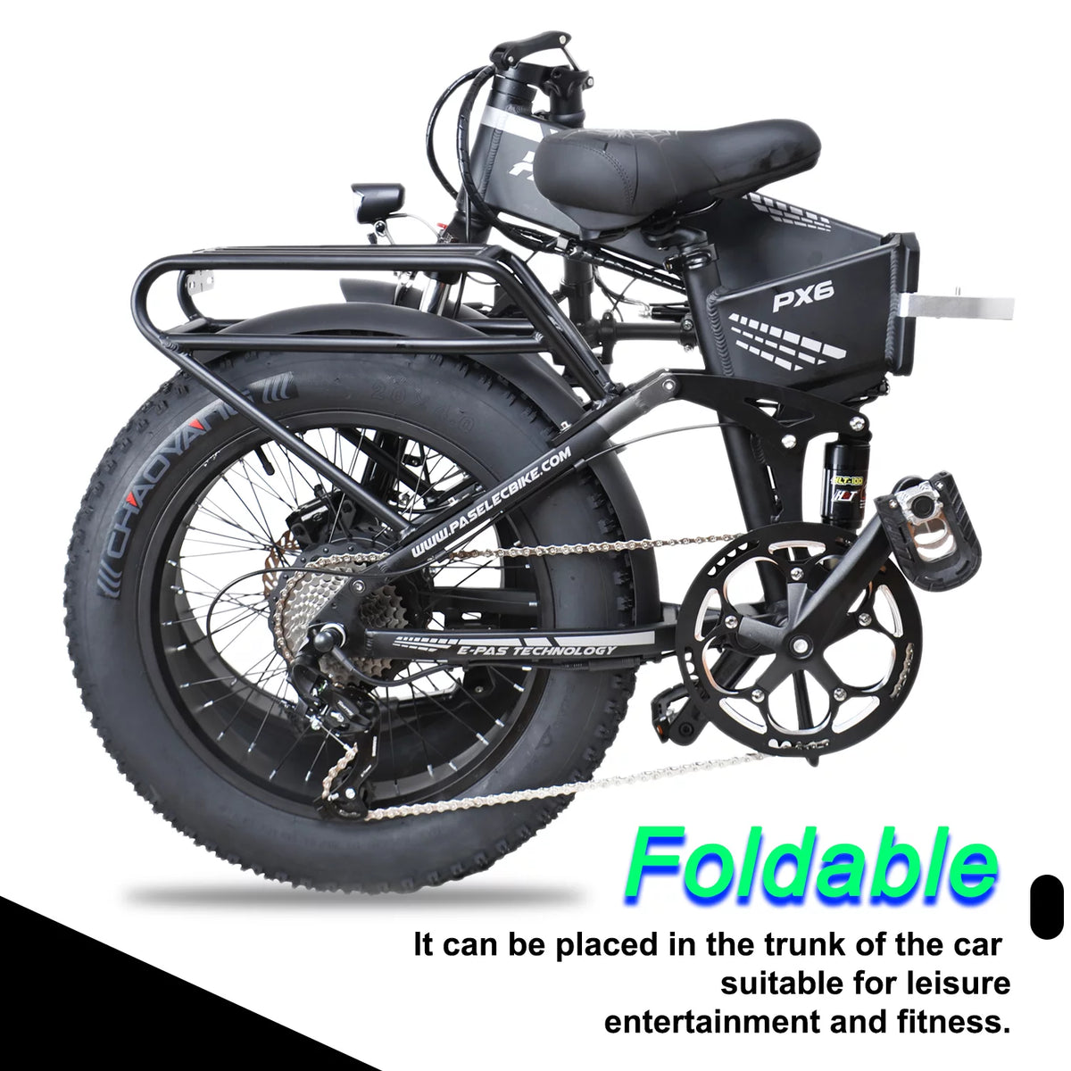 Folding Electric Mountain Bike 750W 20'' Aluminum Alloy 48V 12Ah 9 Speed Z678542