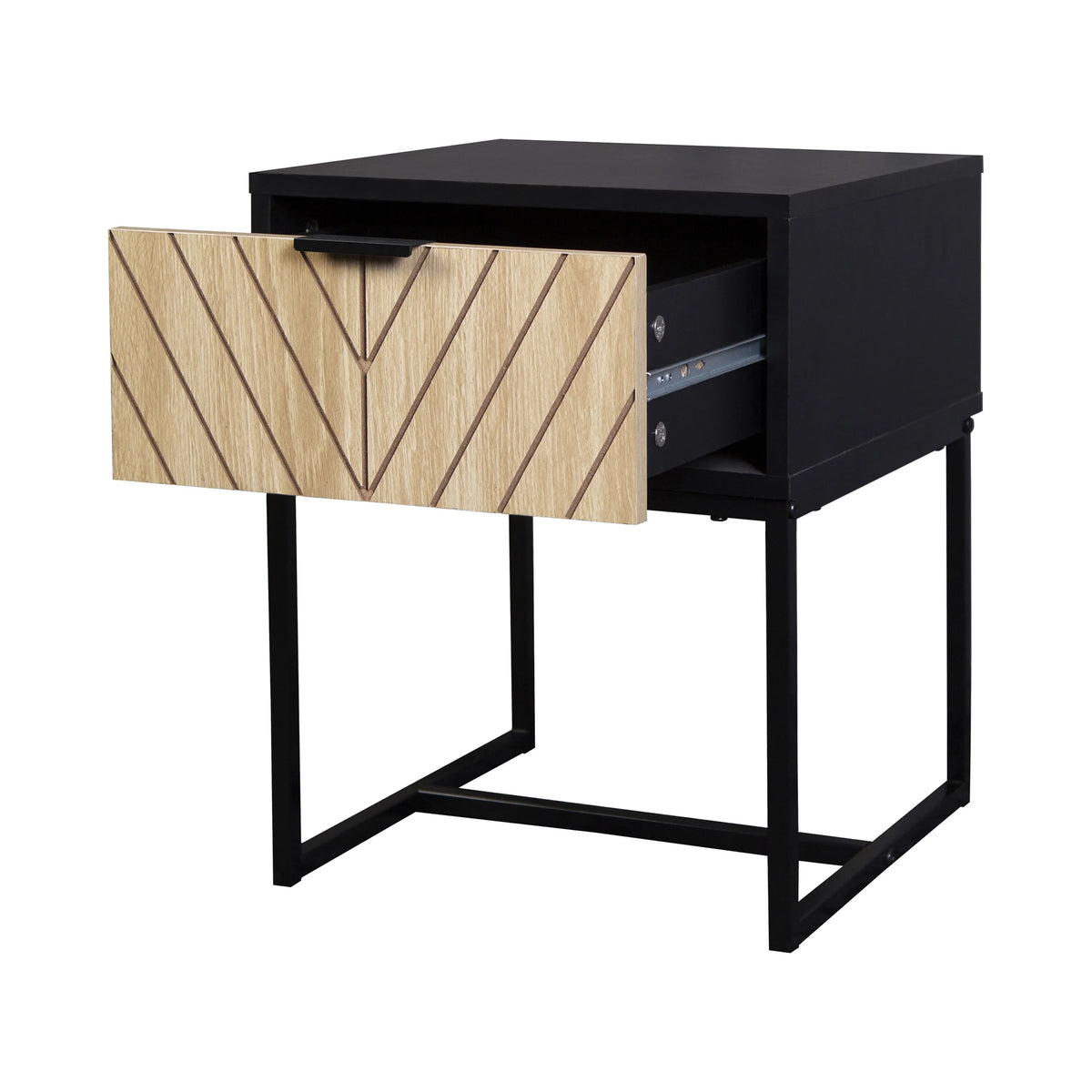 Coastal Modern Console Table with Wood Drawer O990123
