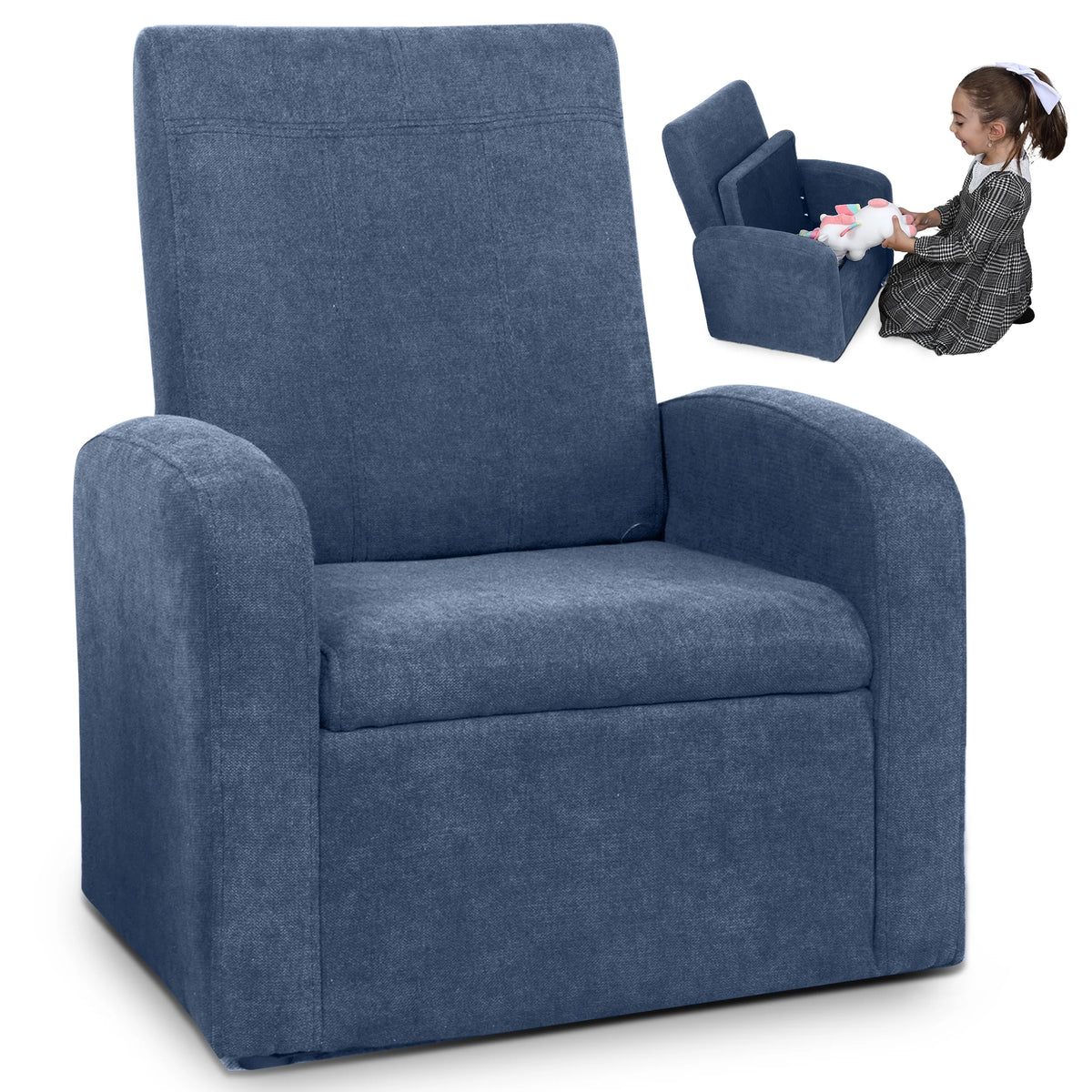 Kids Sofa Chair Folding Ottoman X582390