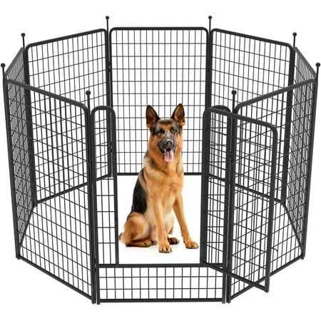 Dog Playpen Outdoor Panels with Doors N3423