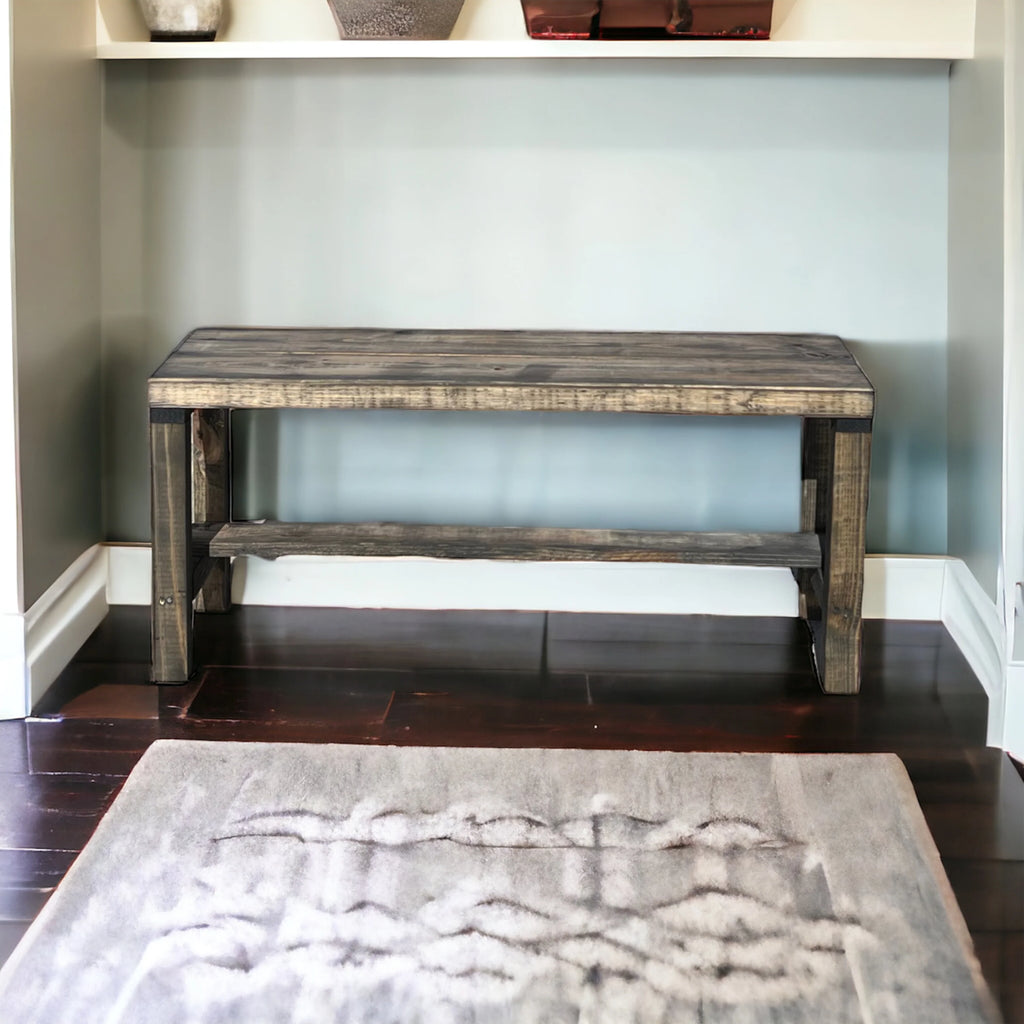 Solid Wood Entryway Accent Bench L49514