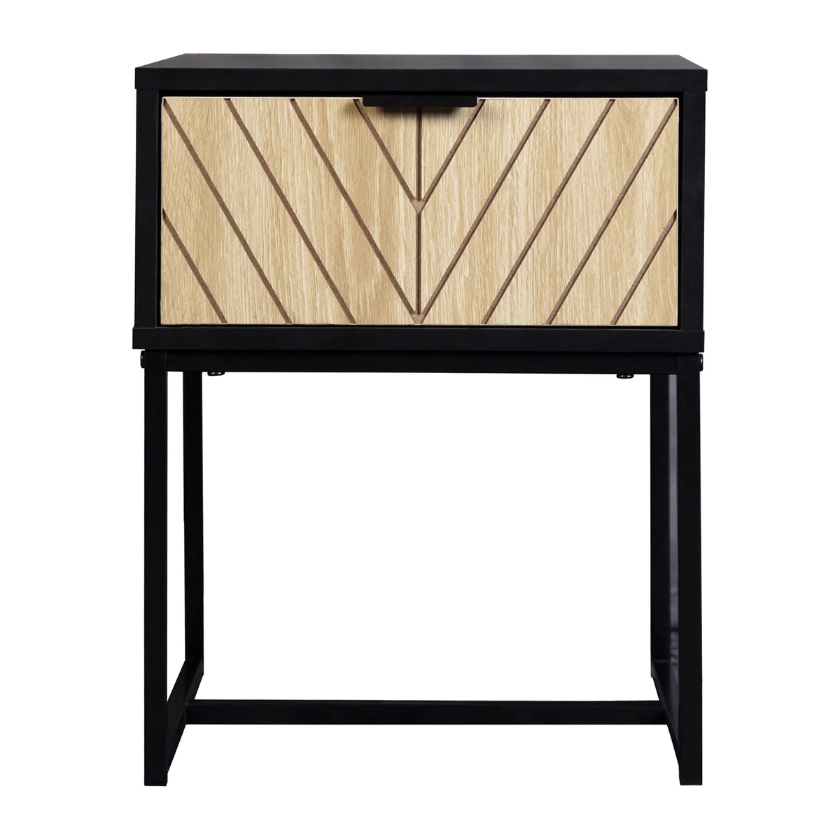 Coastal Modern Console Table with Wood Drawer O990123