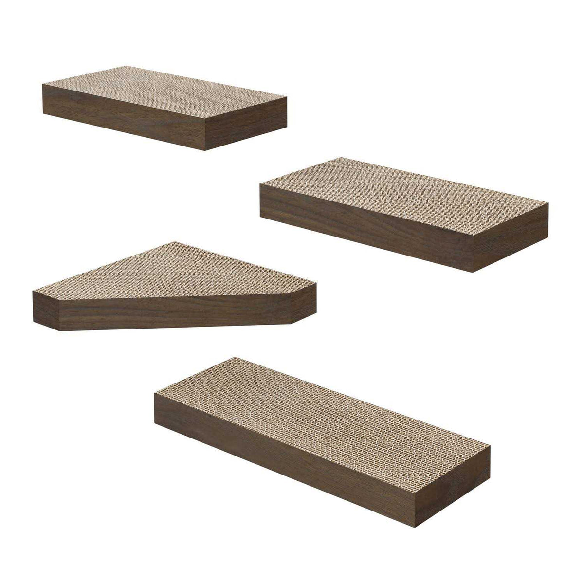 Cat Scratcher Floating Shelf Combo Y1463