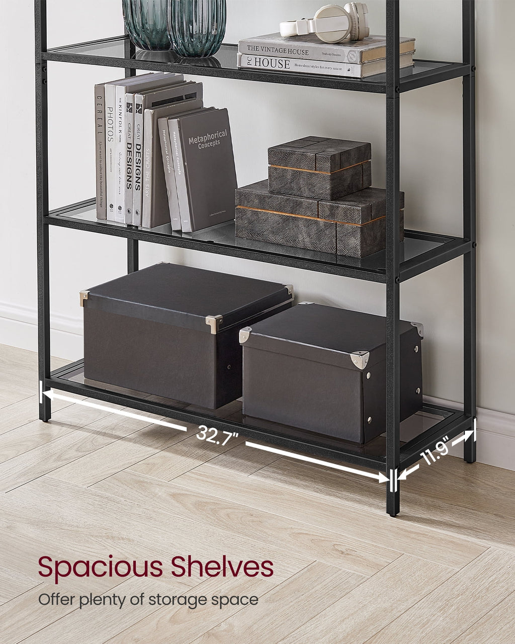 5-Tier Metal Bookcase R50331