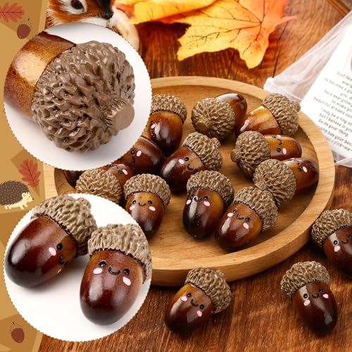 100 Set Artificial Acorn Pumpkin Decor C423721