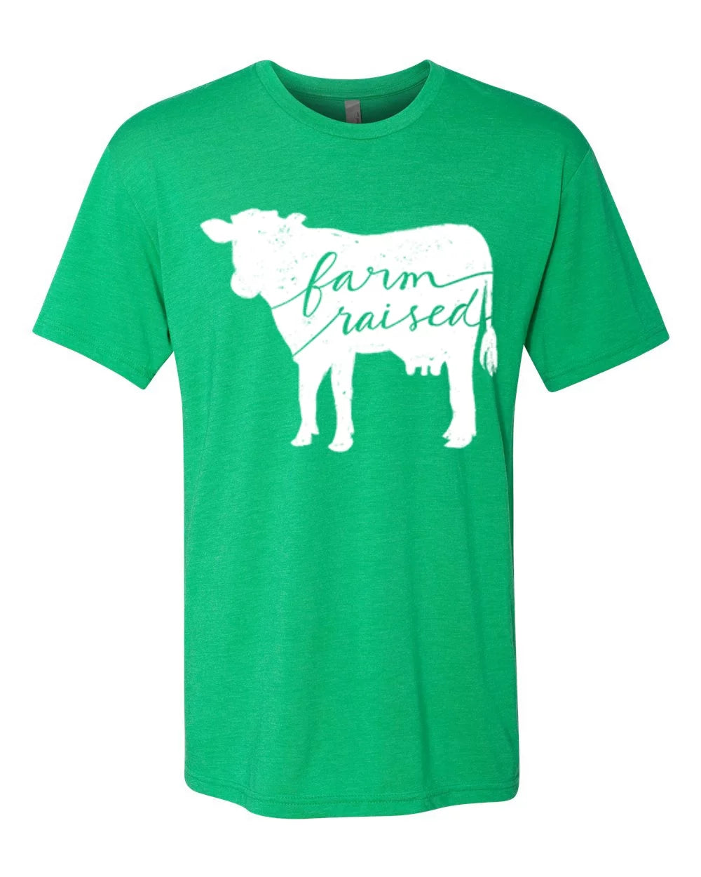 Farm Raised Cow Mens Tri Blend T-Shirt E758