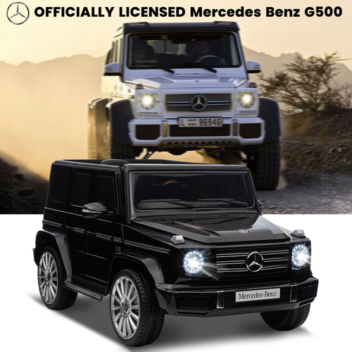 24V Remote Control Battery Powered Ride On Car with Bluetooth MP3 LED Lights Black W3004