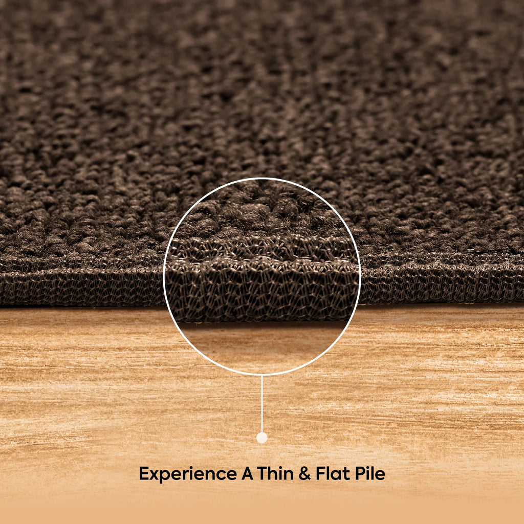 Chocolate 2' x 2' Square Indoor/Outdoor Area Rug V136002