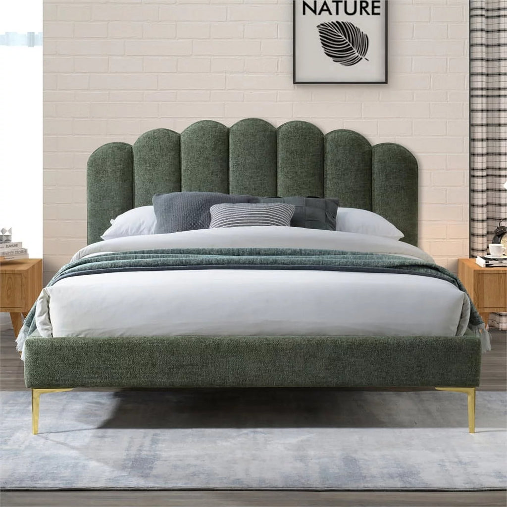 Forest Green Queen Platform Bed M363246