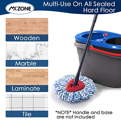 Spin Mop Head Replacement Base Handle 4 Mop Replace Heads Combo Set T959896