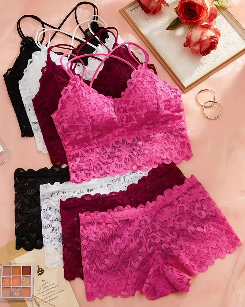 Lace Bralette & Panty Bundle A882