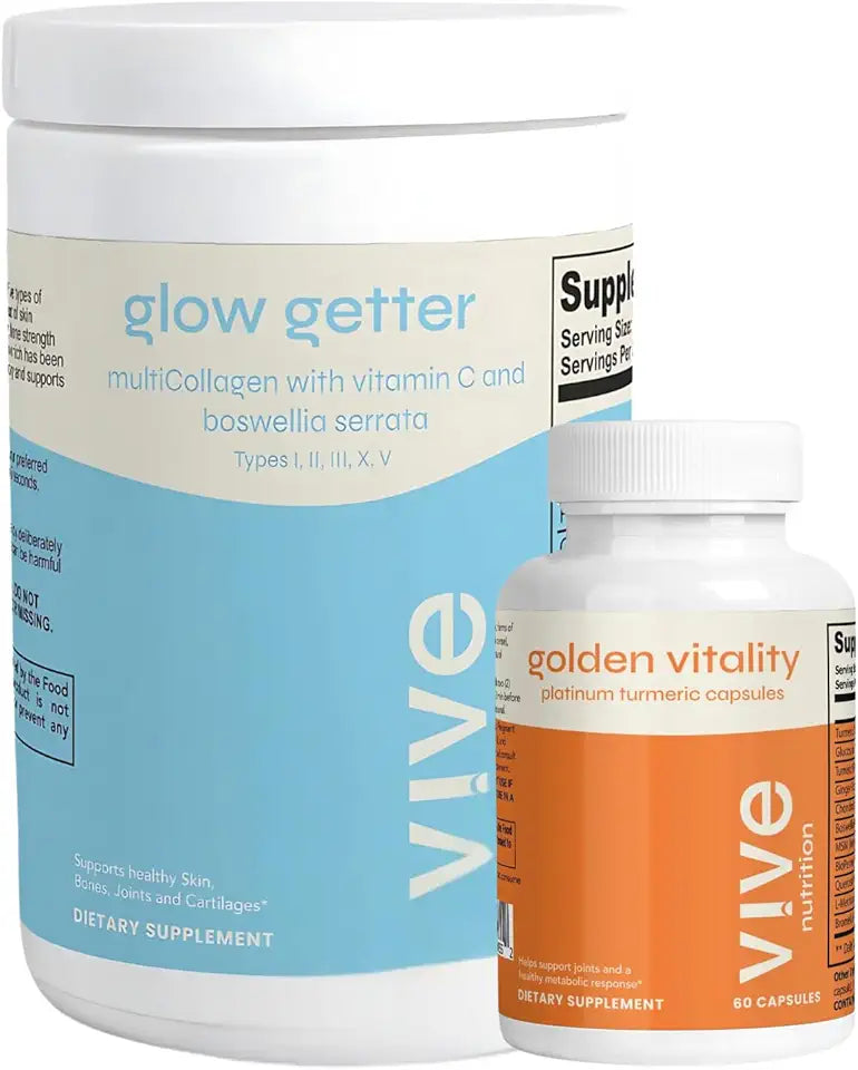 Turmeric Curcumin Capsules & Hydrolyzed Multi Collagen Powder F611