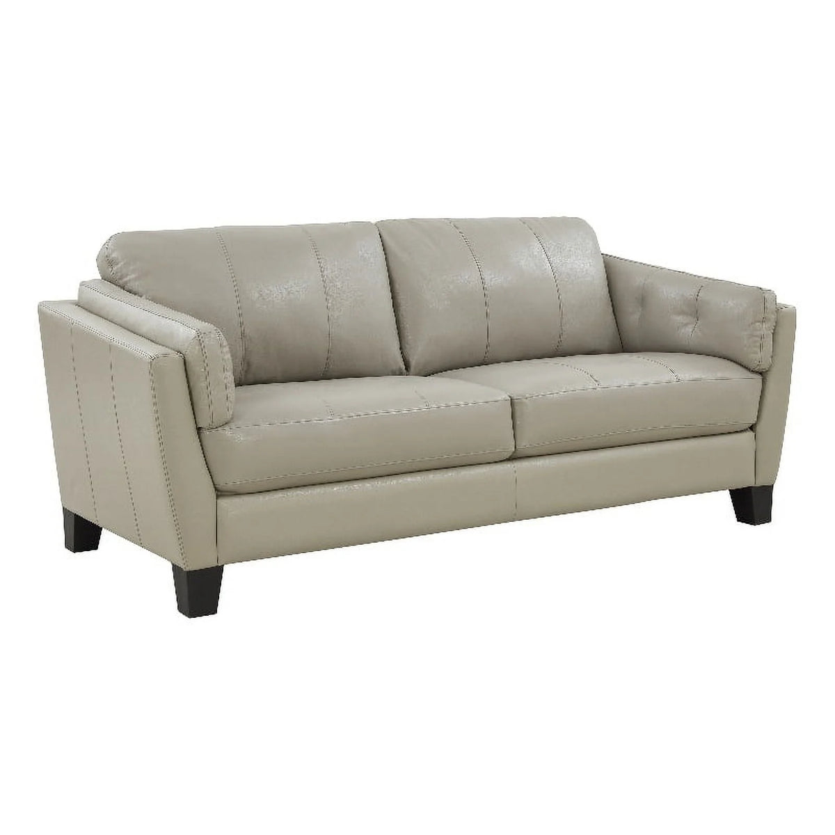 Cream Top Grain Leather Sofa K496
