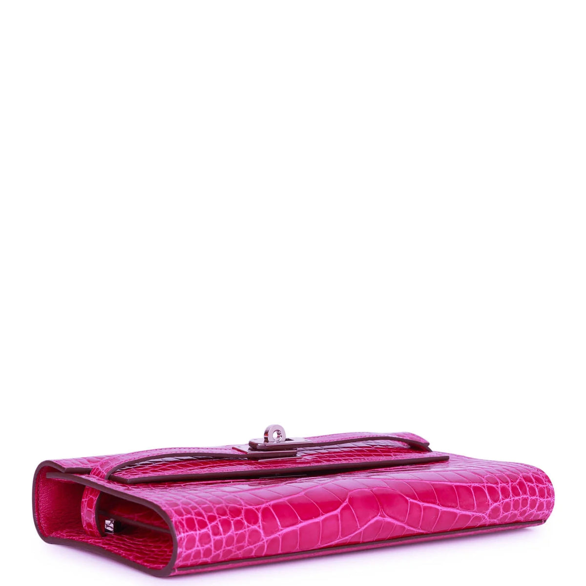 Pre-owned Shiny Alligator Wallet J2454
