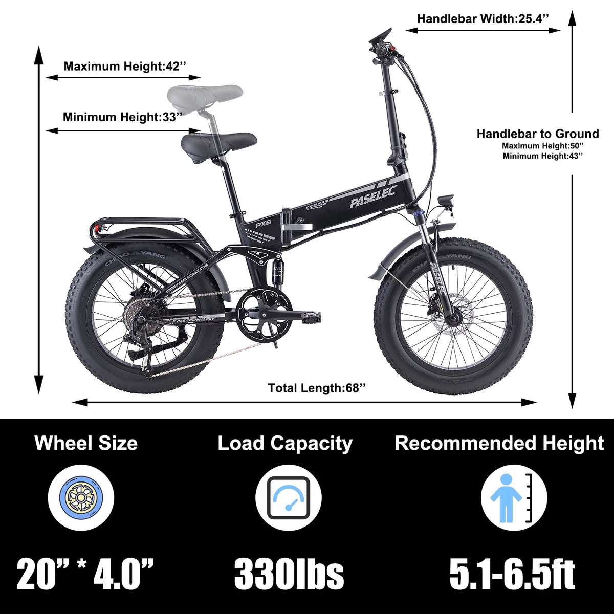 Folding Electric Mountain Bike 750W 20'' Aluminum Alloy 48V 12Ah 9 Speed Z678542