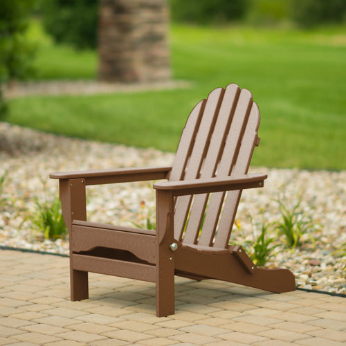 12-Pc Folding Adirondack Chair Set with Ottomans and Side Tables D933