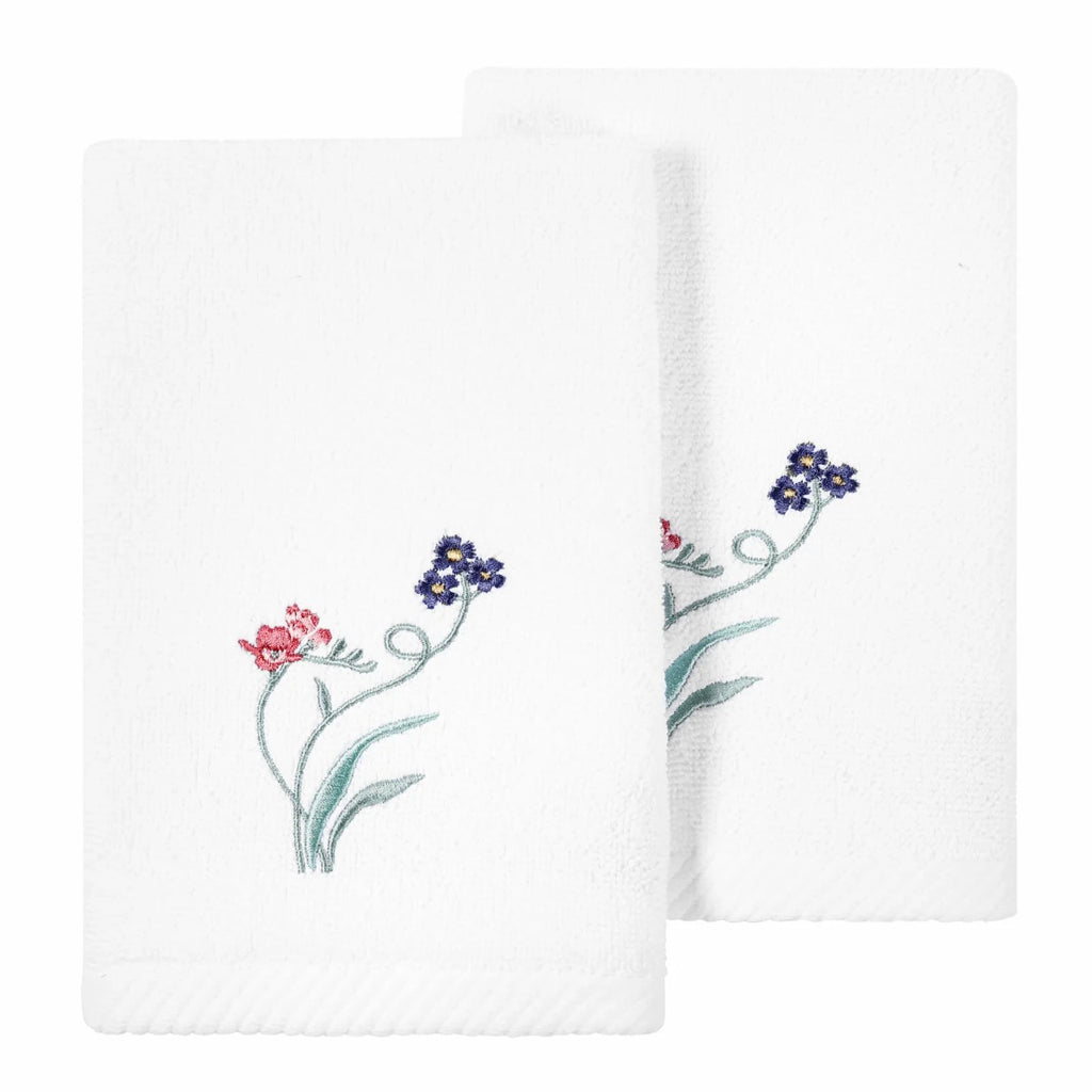 100% Turkish Cotton Embellished Hand Towel Set V49231
