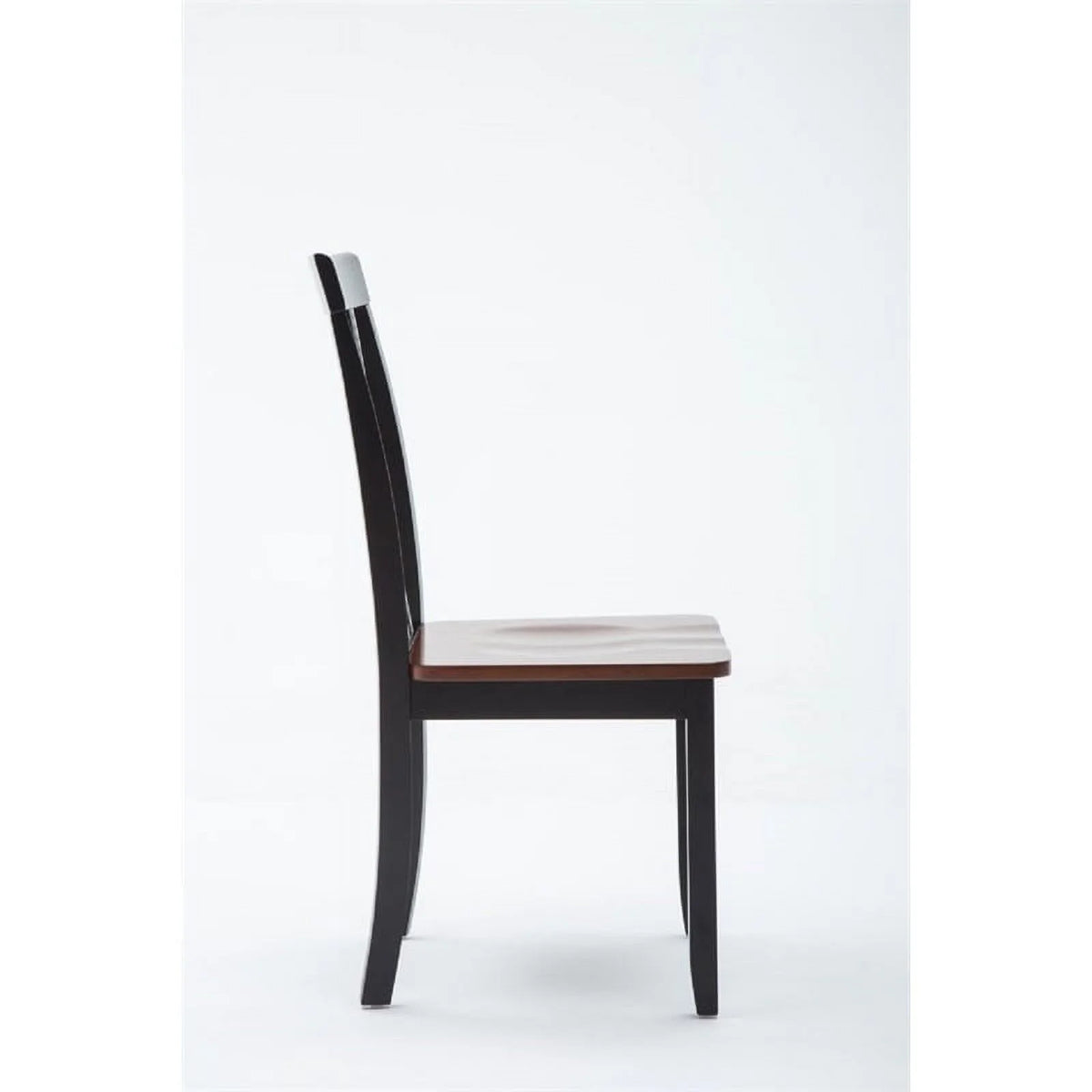 Black Cherry Wood Dining Chair Set of 2 H517