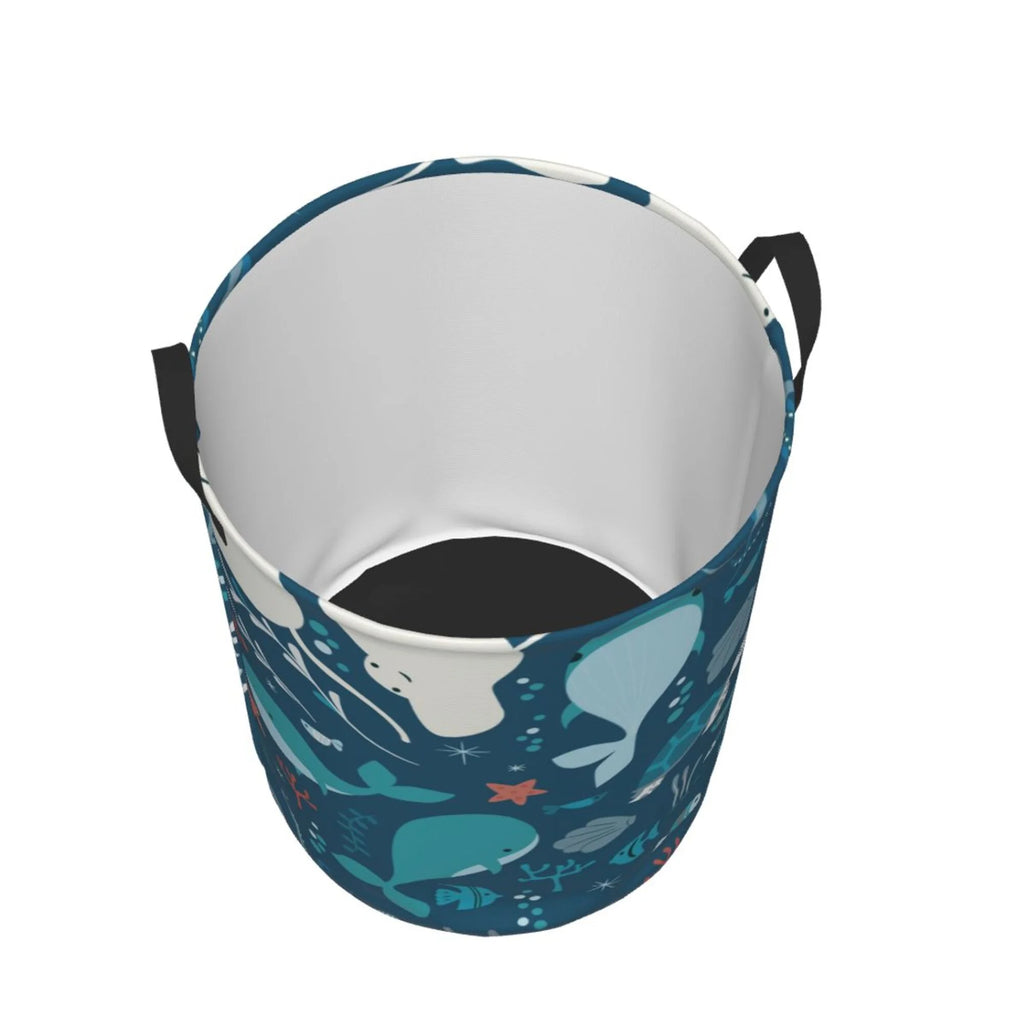 Round Waterproof Collapsible Laundry Basket T952163