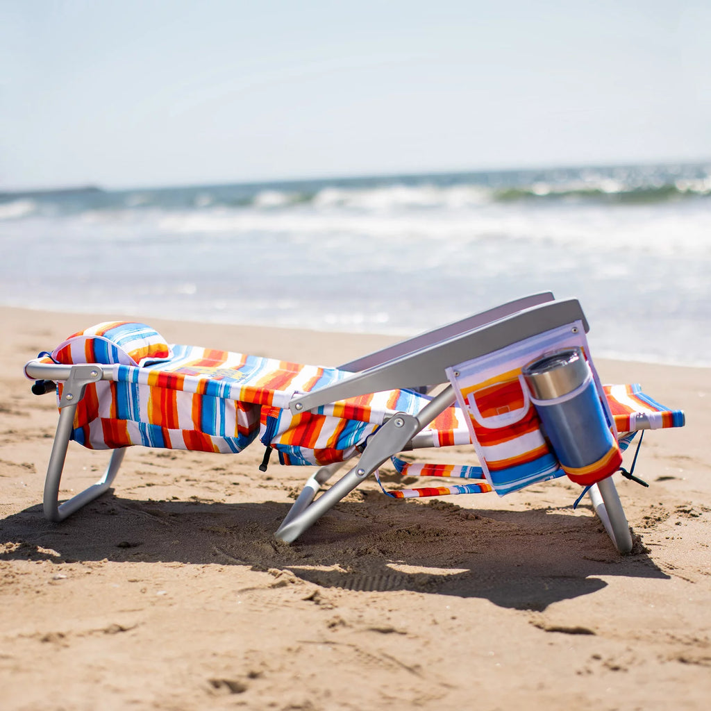 2-Pack Lay Flat Reclining Beach Chair X200428