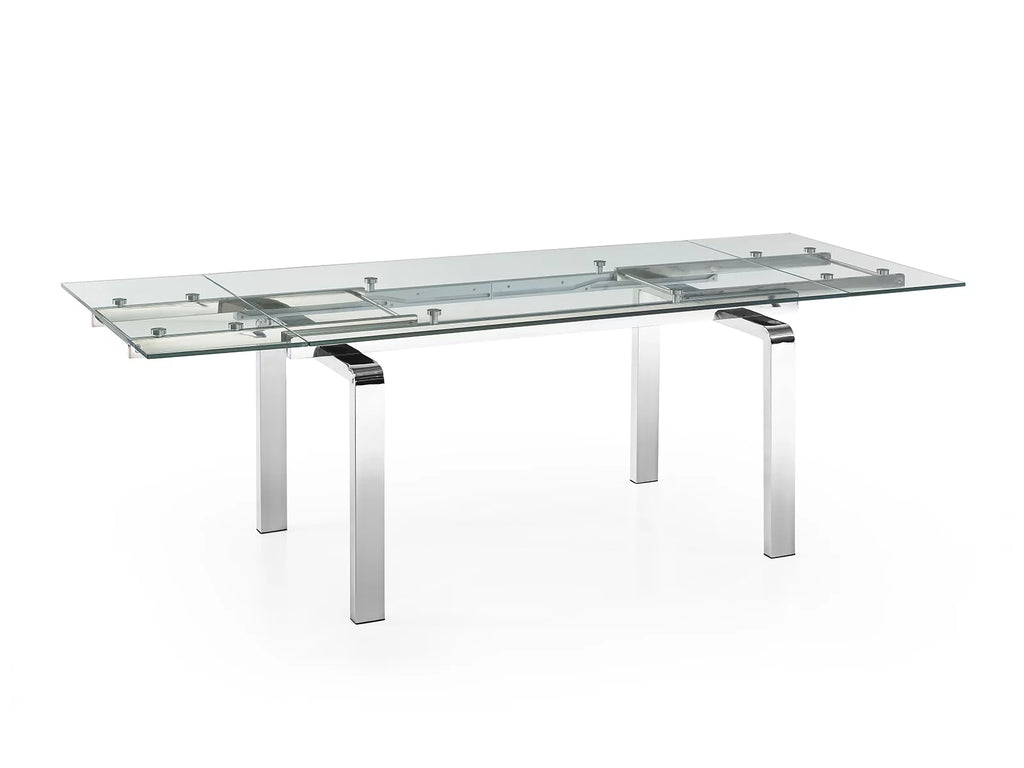 Modern Stainless Steel Extendable Dining Table Q80079