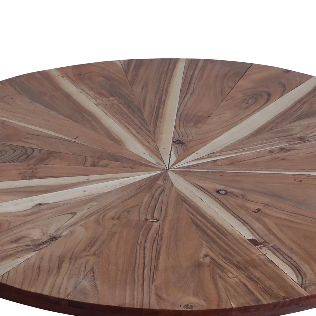 31 Inch Round Mango Wood Coffee Table B474