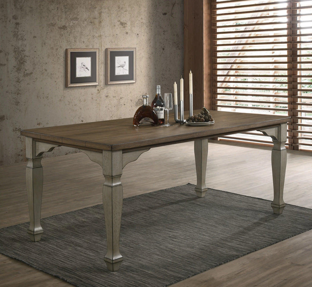 Antique Gray 7-Piece Dining Set T967