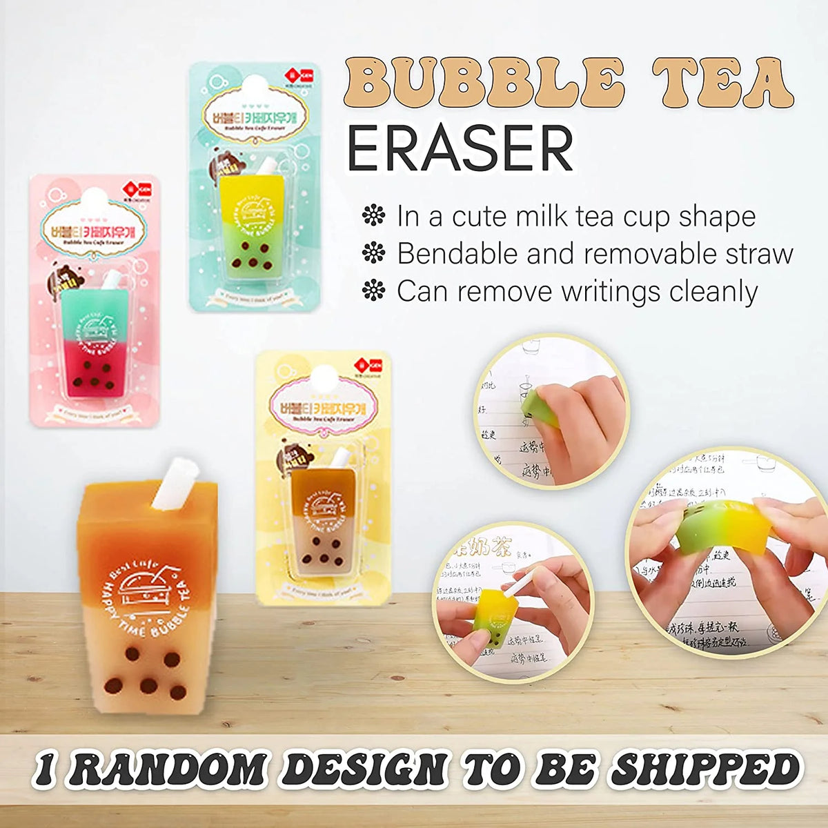 Kawaii Stationery Set with Pop Up Pencil Case, Eraser, 8 Pens, 50 Pcs Stickers V552960