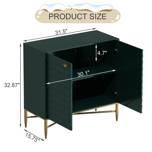 2 Door Green Storage Cabinet U744510