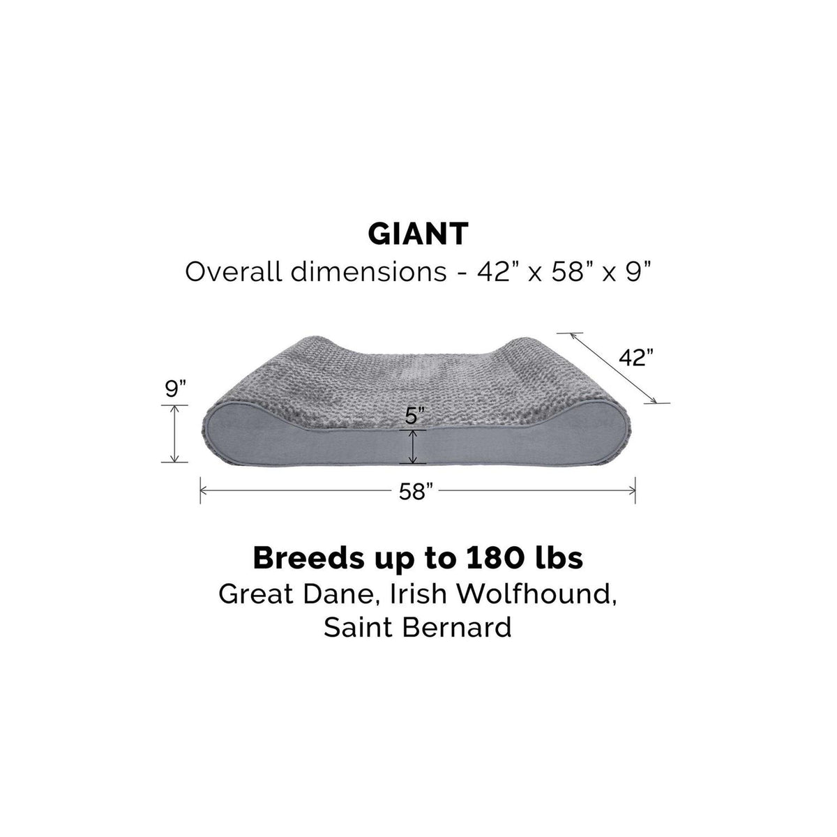 Plush Luxe Lounger Dog Bed P46662