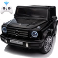 24V Remote Control Battery Powered Ride On Car with Bluetooth MP3 LED Lights Black W3004