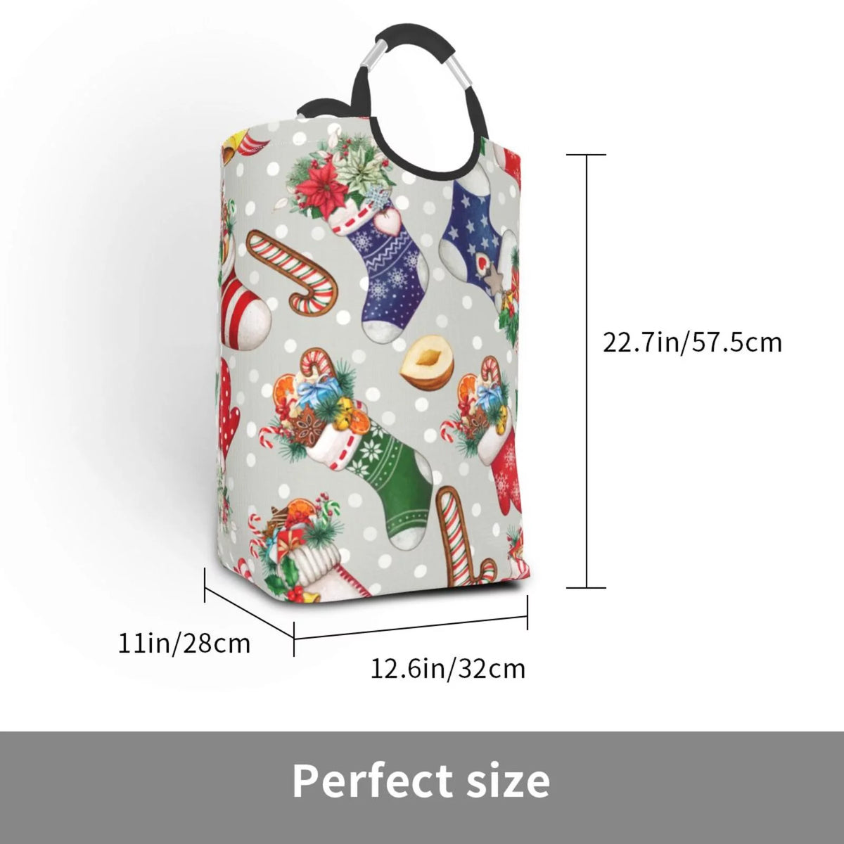 Collapsible Laundry Basket Hamper 50L D825