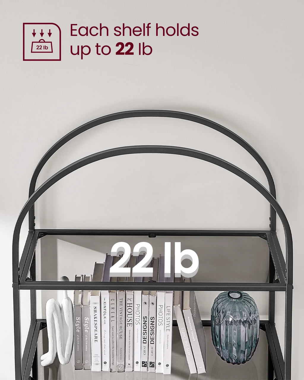 5-Tier Metal Bookcase R50331