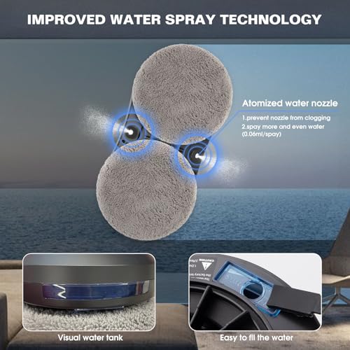 Window Cleaning Robot with Dual Water Spray 3500Pa A799