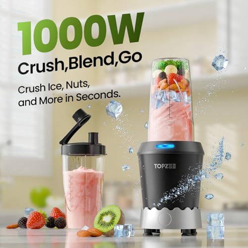 1000W Single Serve Smoothie Blender with 24oz Cups T9510