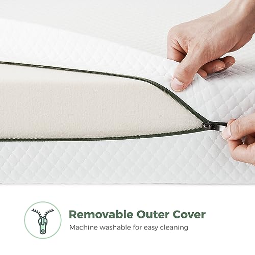 Dual-Sided Gel Memory Foam Crib Mattress with Removable Cover P9012