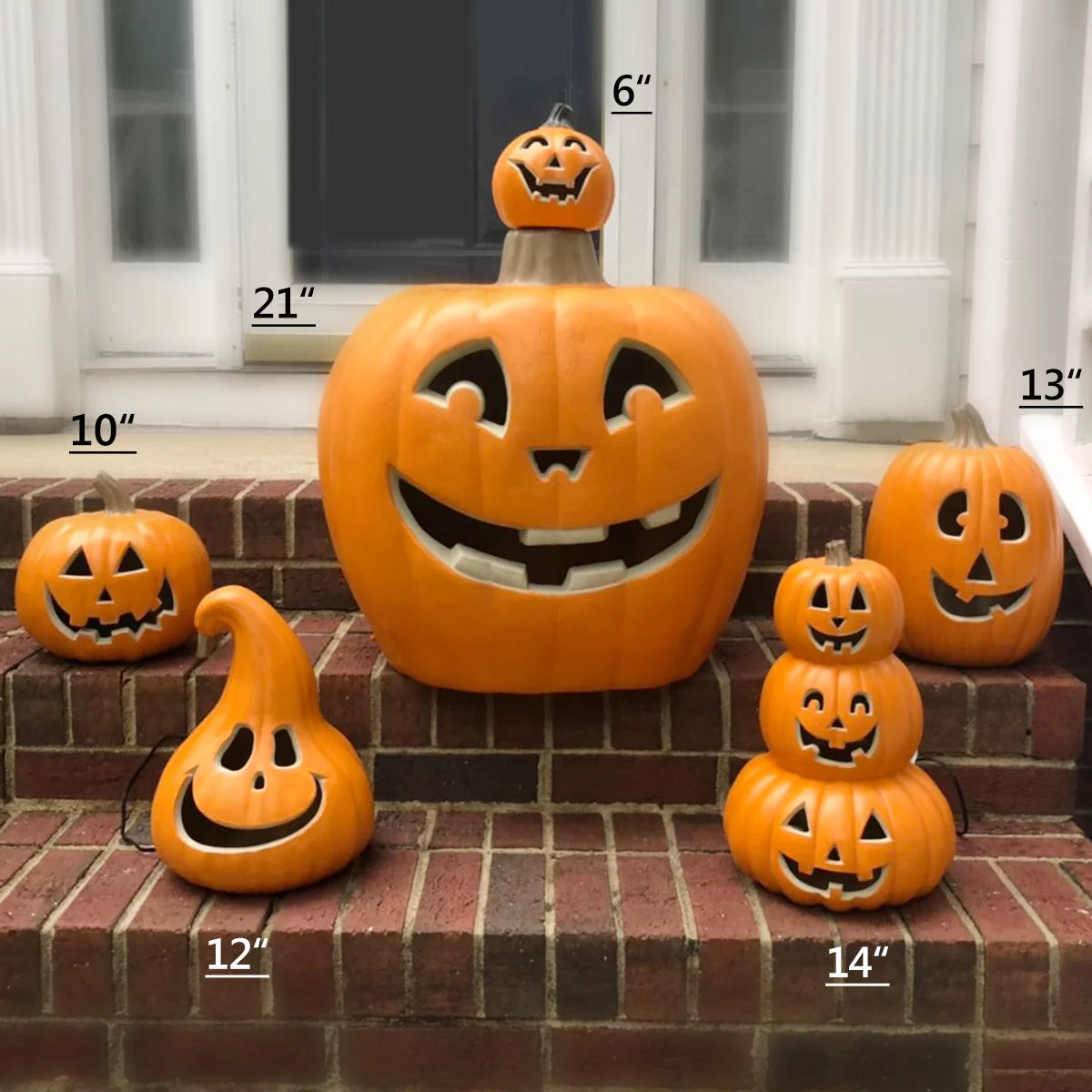 21 in Pre-lit LED Jack O Lantern Pumpkin Lantern D3264