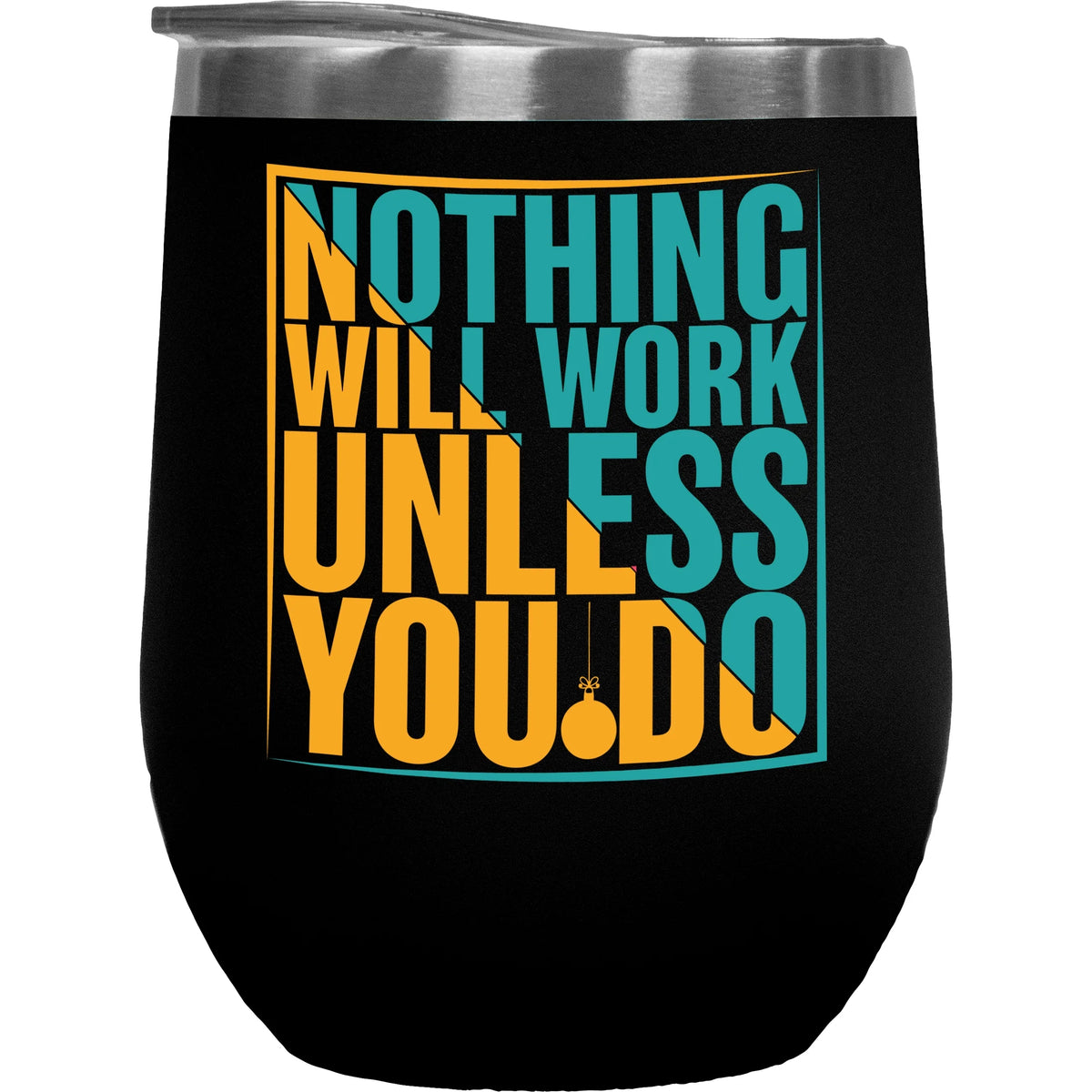 Black 12oz Wine Tumbler H2274