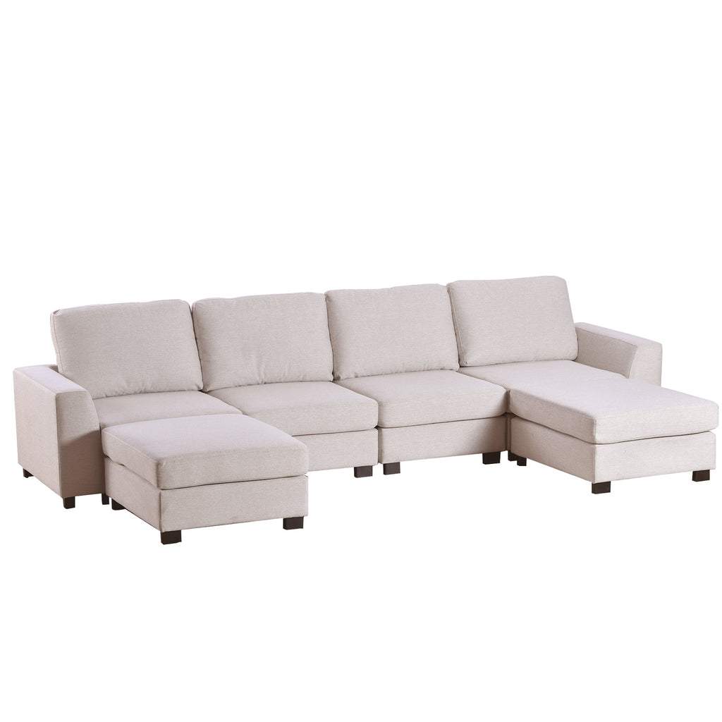 130.7" U Shaped Modular Sectional Sofa R216580