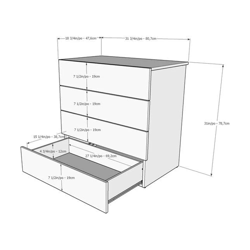4 Piece Full Size Bedroom Set K528
