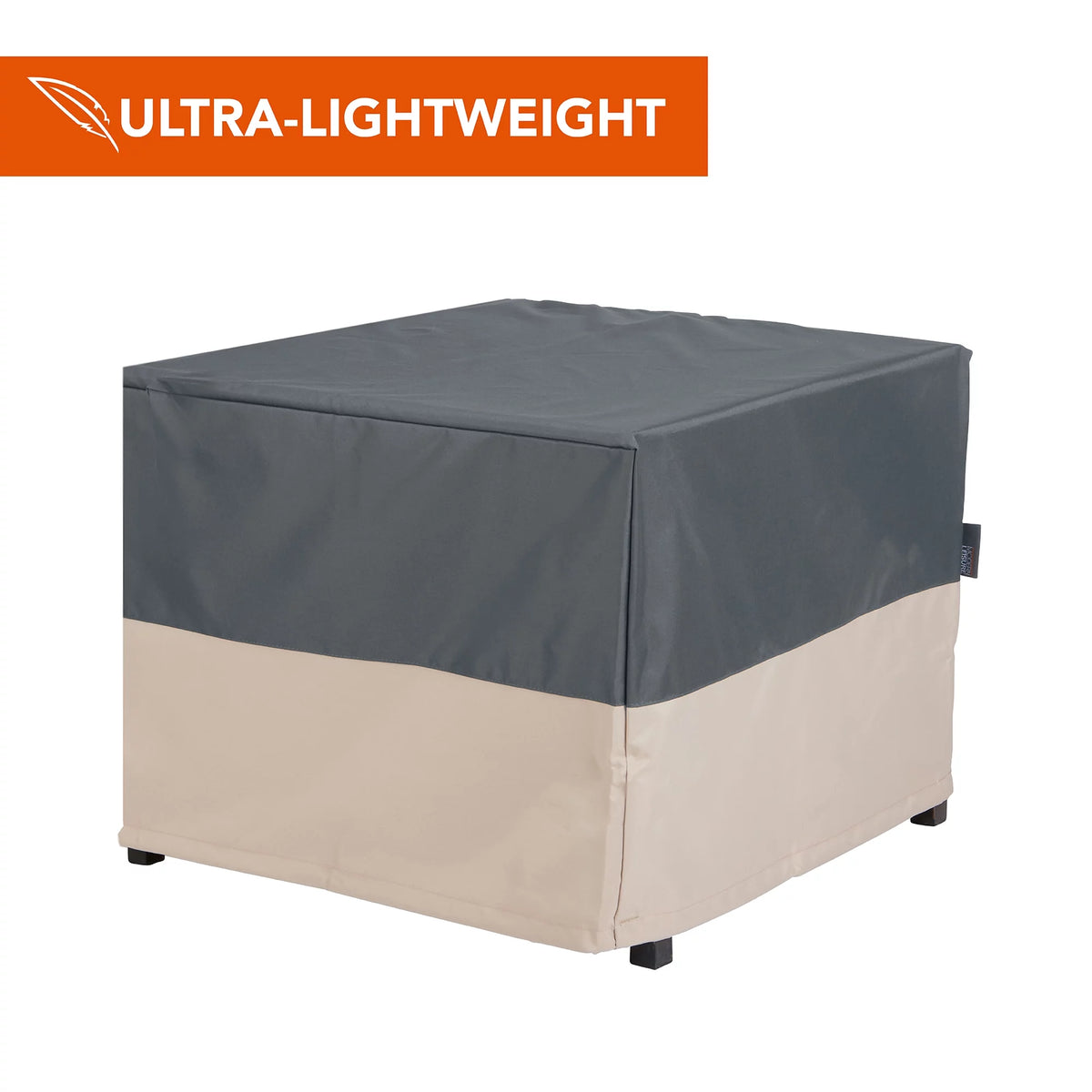Square Fire Pit Table Cover, 42"L x 42"W x 22"H, Gray H111