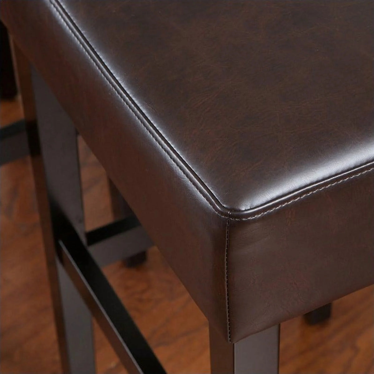 30" Brown Backless Bar Stools Set of 2 P83410