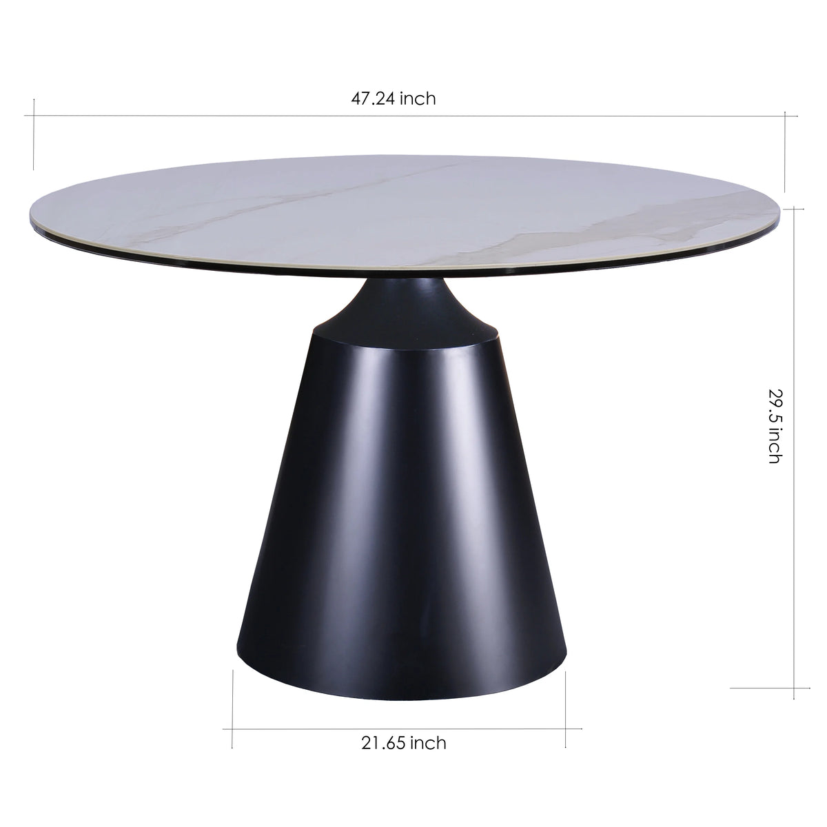 White Ceramic Top Dining Table D8907