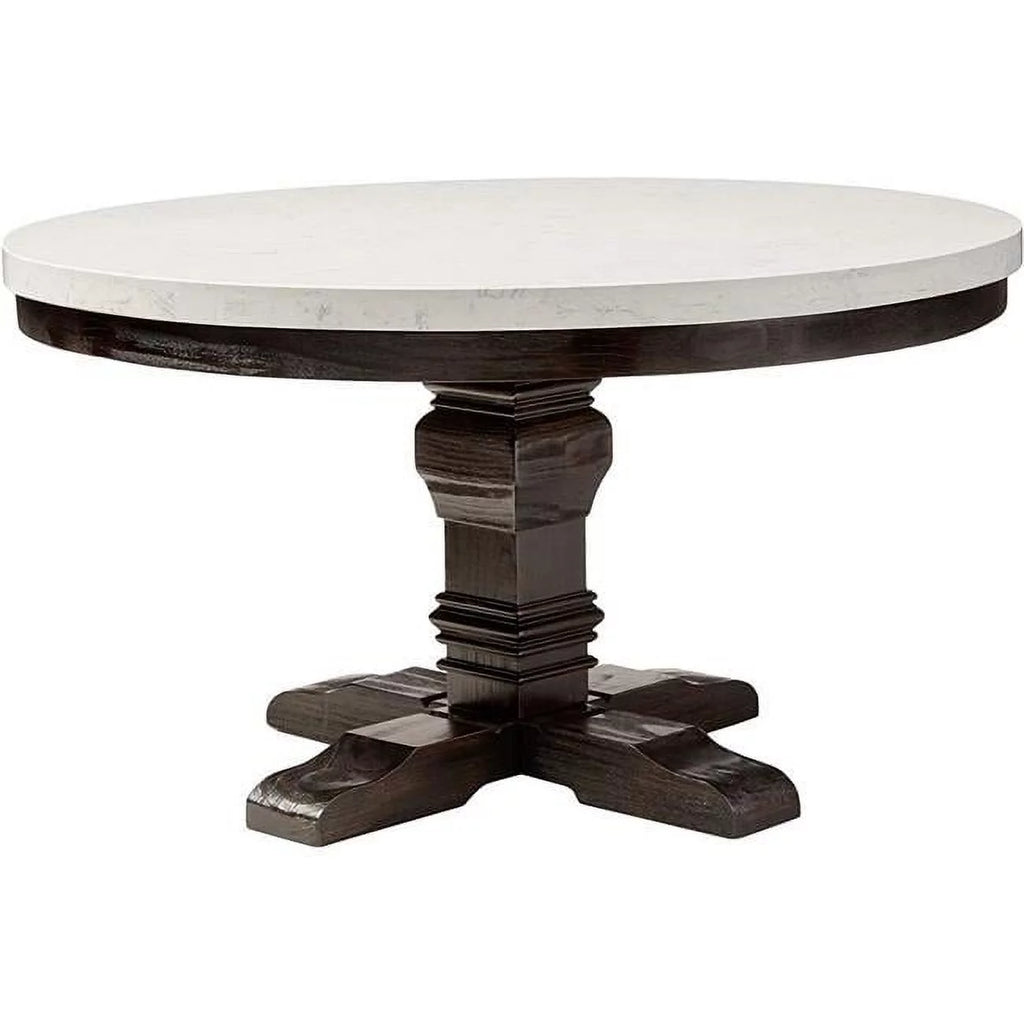 Dining Table with Marble Top and Pedestal Base M4520