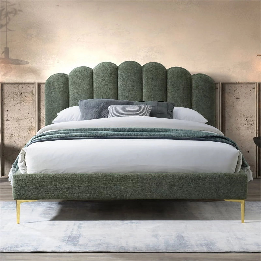 Forest Green Queen Platform Bed M363246