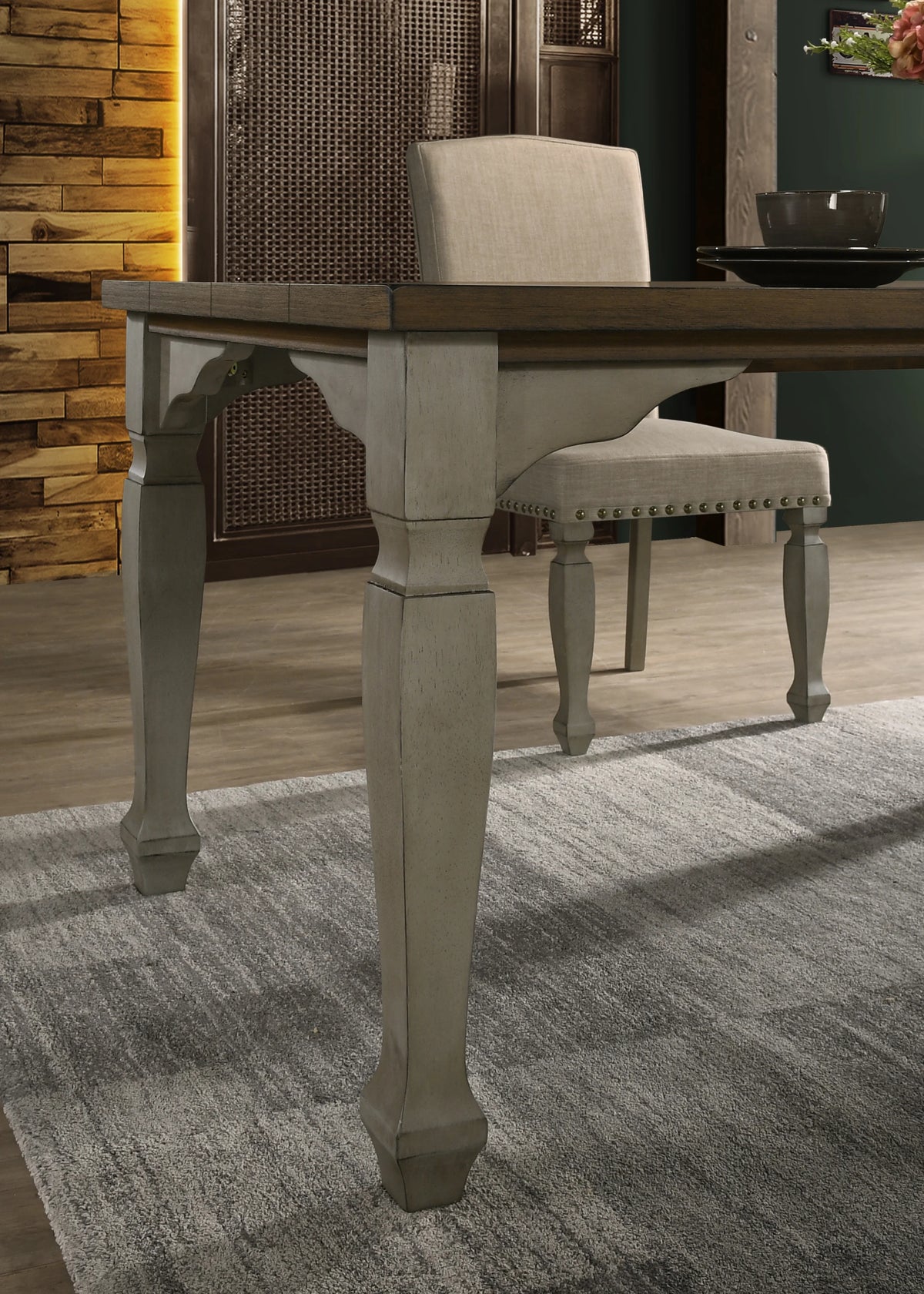 Antique Gray 7-Piece Dining Set T967