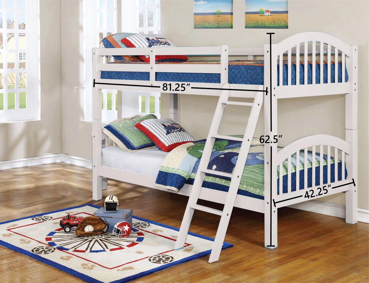 Convertible Twin Arched Bunk Bed K12280
