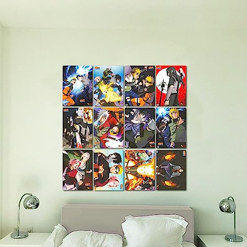 12 Anime Posters Pack Set with Stickers E86759