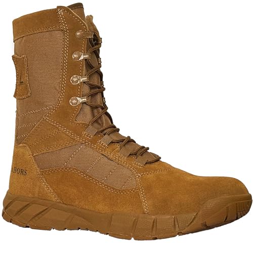 Lightweight Tactical Military Boots Side Zipper Lace Up I7993